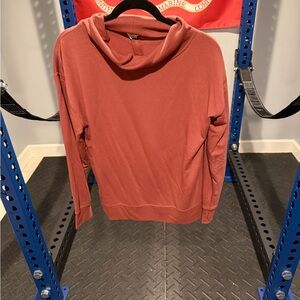 Danskin Brick Red Cowl Neck Top